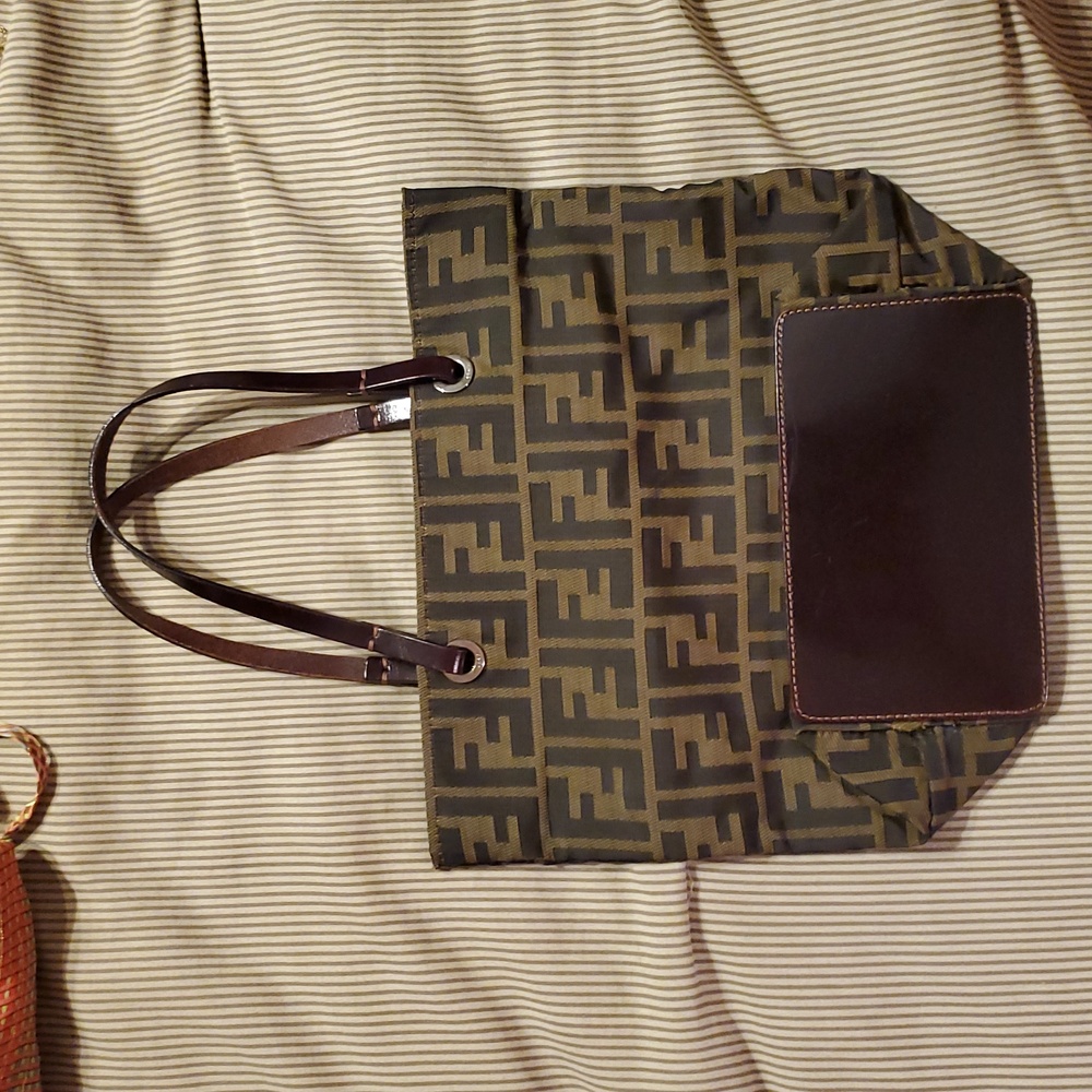 Vintage Fendi Mini Zucca Tote, Brown - Picture 9 of 12